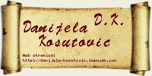 Danijela Košutović vizit kartica